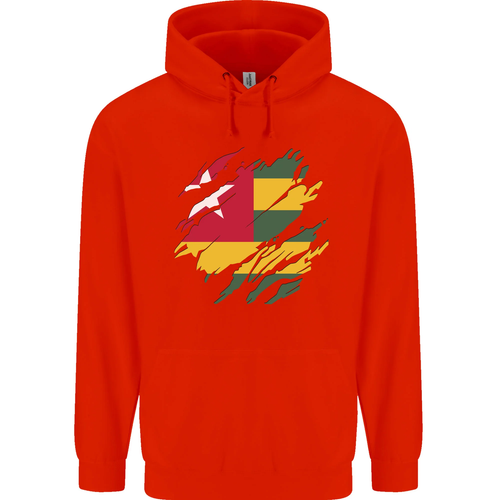Torn Togo Flag Togolese Day Football Childrens Kids Hoodie - Picture 22 of 76