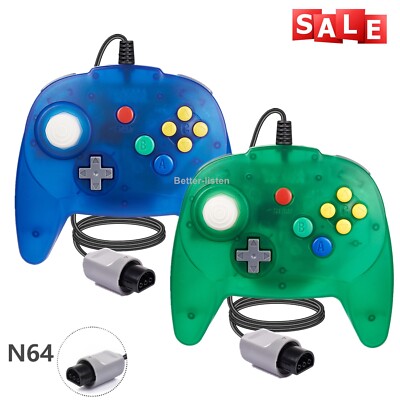 Long Wired N64 Controller Joystick Gamepad For Classic Nintendo 64 Console Game