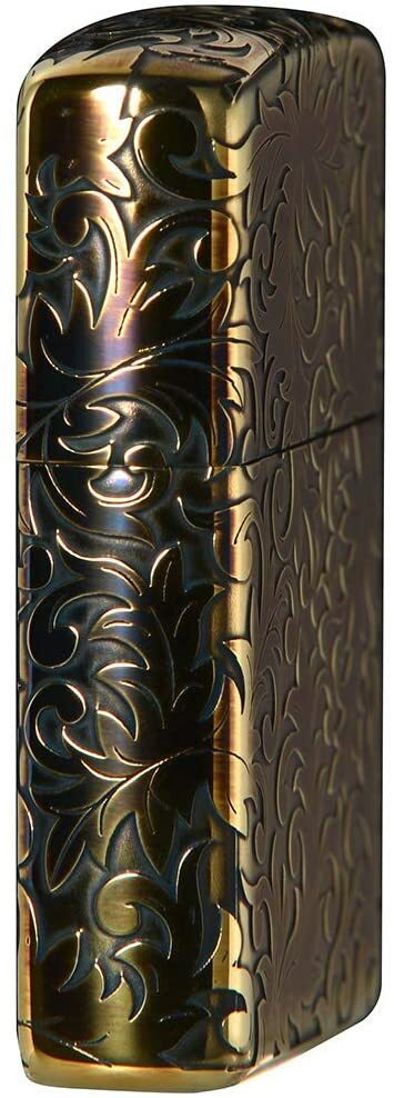 ほしのページ Zippo Lighter Arabesque Classic Gold Plating 5 Sides Etching