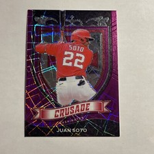 2021 Panini Chronicles Crusade Pink Velocity Prizm Juan Soto 