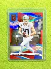 Justin Herbert PRIZM ROOKIE CARD # /90 CHARGERS SP RC  2020 Panini Donruss Elite