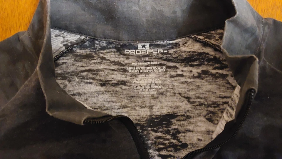 Men's Propper Tactical Pullover L/R Black Midweight Specialty Military Police - Image 3 of 4