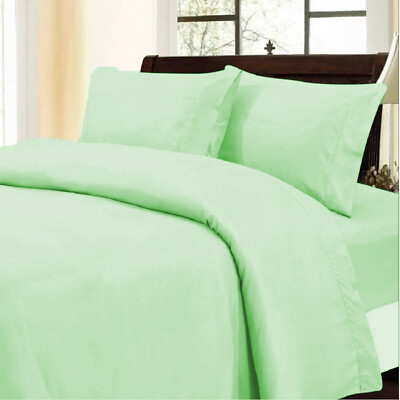 Duvet Collection 100% Cotton 1000 TC OR 1200 TC Sage Solid Select Item