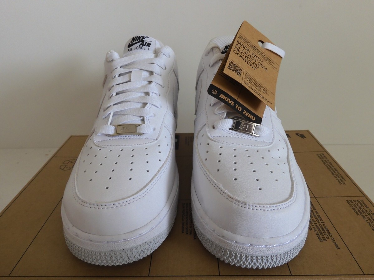 WMNS NIKE AIR FORCE 1 07 NEXT NATURE WHITE-WHITE-BLACK SZ 8 WMNS NIKE AIR FORCE 1 07 NEXT NATURE WHITE-WHITE-BLACK SZ 8