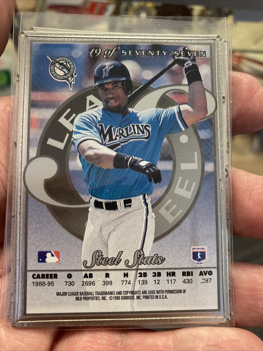 1996 Donruss Leaf Steel Stats MLB Card 19/77 Gary Sheffield | eBay
