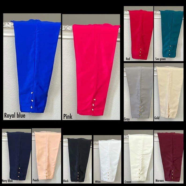 Pakistani Pants Cigarette Pants Indian Pants for women Silk Pants