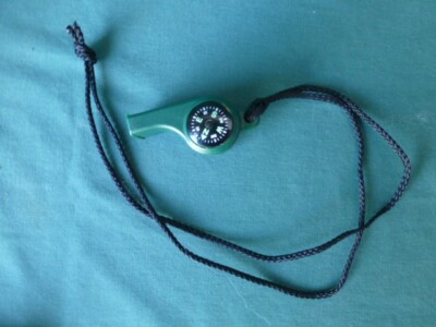 Vintage Sun Co Whistle with Compass and Thermometer