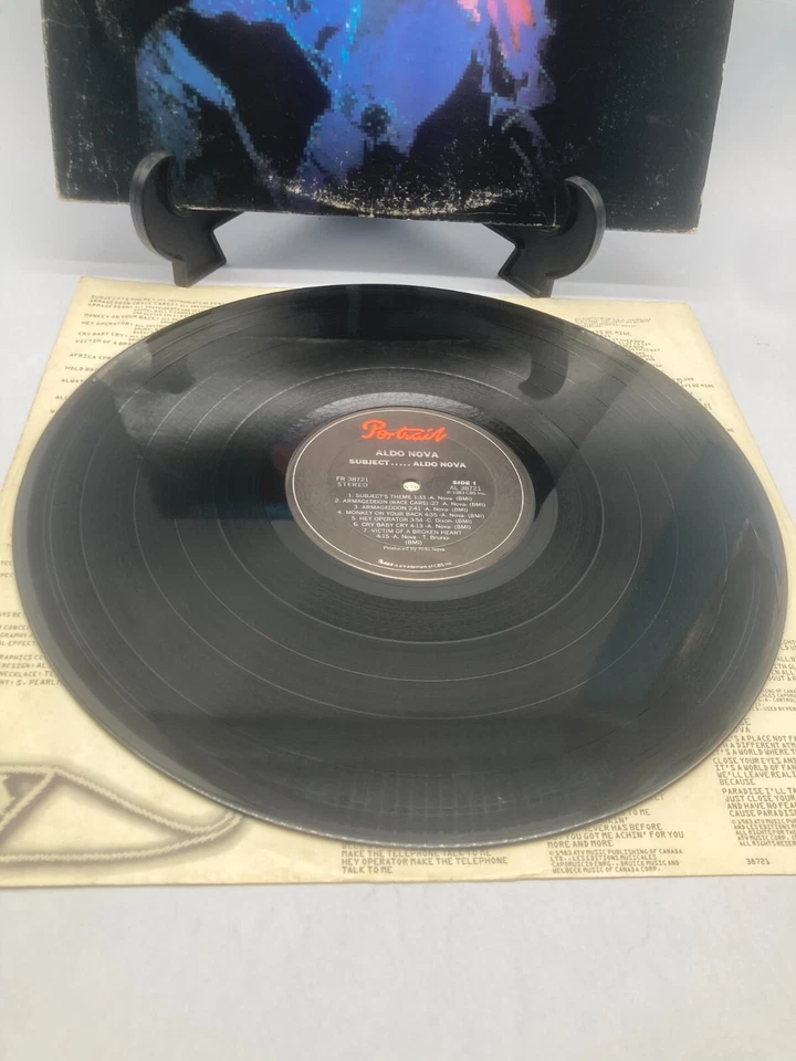 Aldo Nova Subject Vintage Vinyl LP 1983 Portrait Record FR-38721 - Image 4 of 4