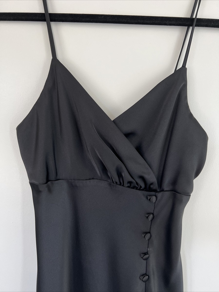 zara black satin camisole dress Zara Cami Dress Zara Black Satin Camisole Dress, Women's Fashion, Dresses Sets