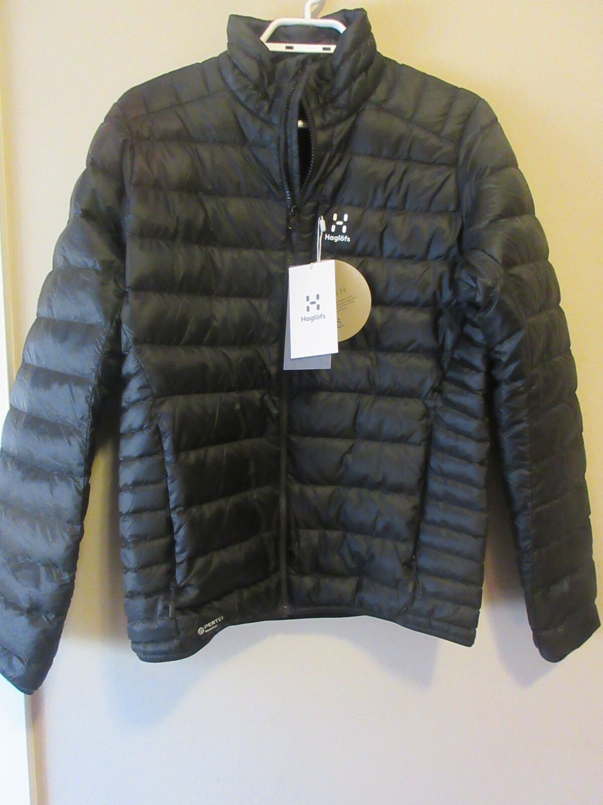 Mens New Haglofs Roc Down Jacket Size Medium Color True Black