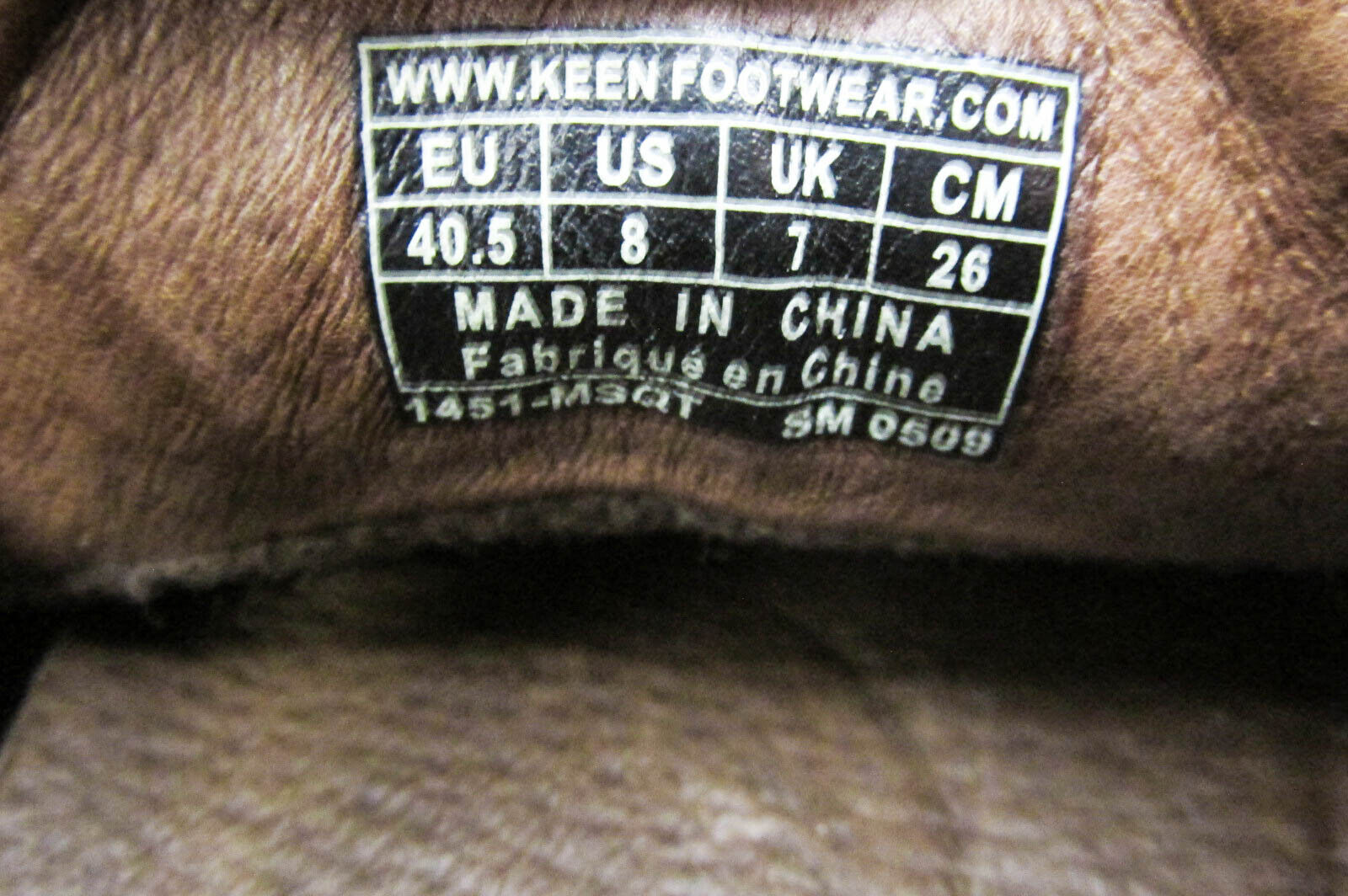 Scarpa uomo Keen Oslo taglia 8M marrone atletica stringata sneaker Oxford usata qp
