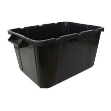 Ergo Plastic Outdoor Recycling/Storage Box - Black (44L)