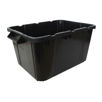 Ergo Kunststoff Outdoor Recycling/Aufbewahrungsbox - Schwarz (44L)