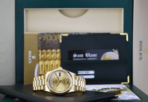 ROLEX-Mens-18kt-Gold-President-Day-Date-Champagne-DIAMOND-118238-SANT-BLANC