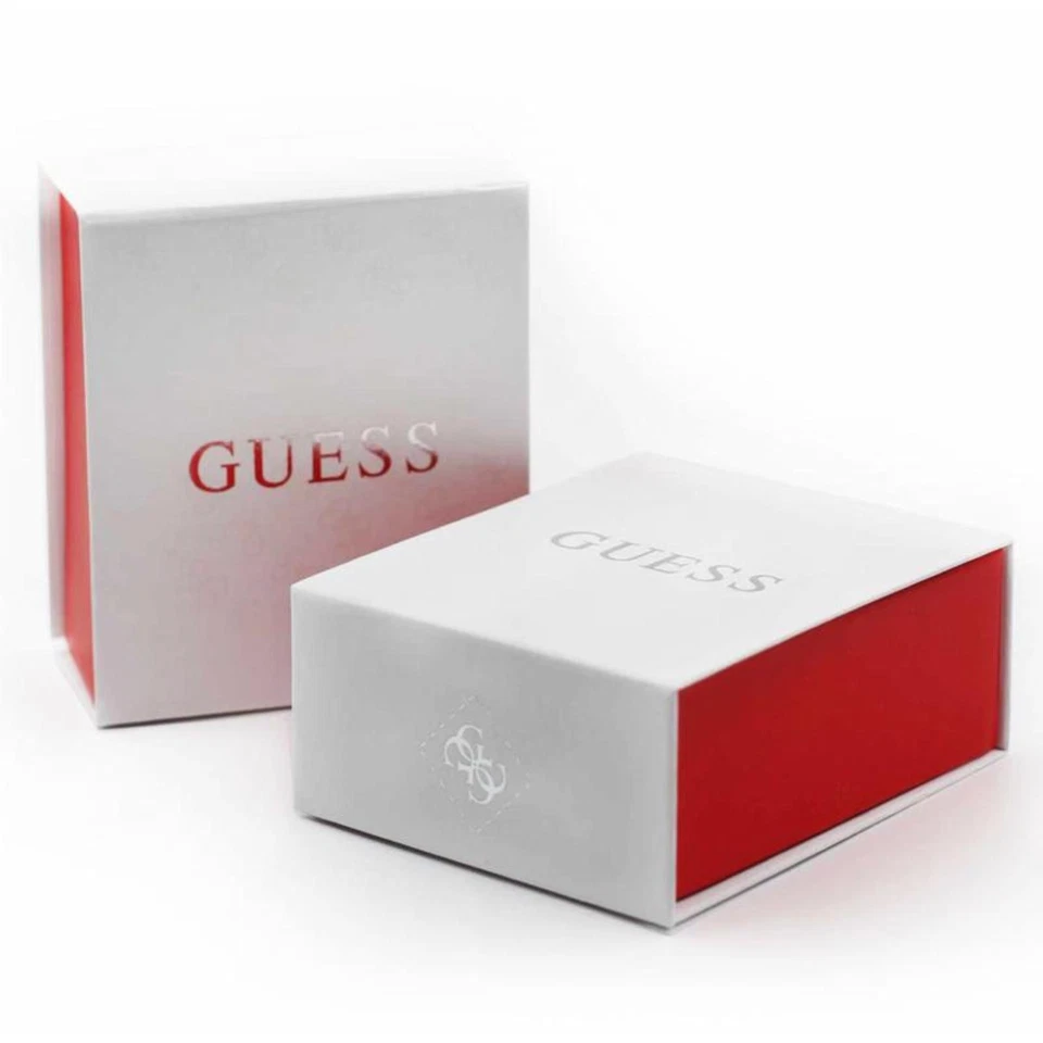 Bracciale Donna Guess UBB85123-S In Pelle Nero Con Charm A Lucchetto Con Crystal - Immagine 3 di 3