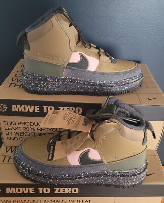 NEW NIKE AIR FORCE  1 BOOT NEXT NATURE   ''BROWN KELP'' MEN'S US 12
