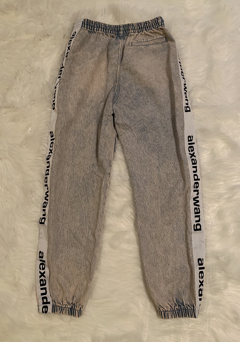 Alexander Wang Denim x Alexander Wang Track Pants Logo Acid Pink