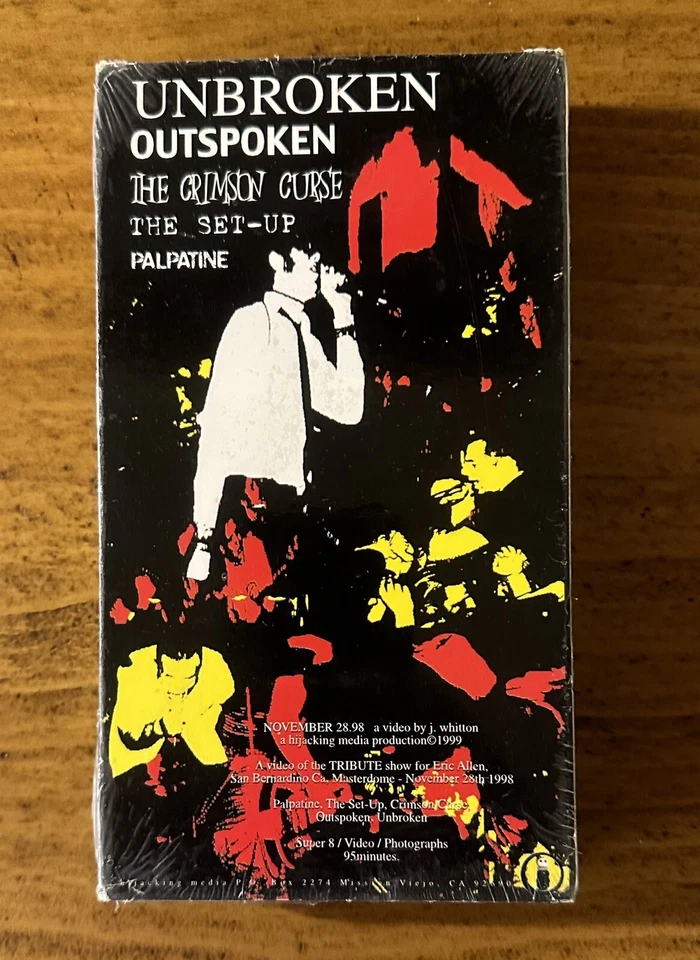 ERIC ALLEN TRIBUTE SHOW VHS UNBROKEN OUTSPOKEN PALPATINE SET UP CRIMSON CURSE - Image 3 of 4