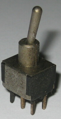 Three Position Mini Toggle Switch w/ Small Handle - DPDT 5A 120V - On - Off - On
