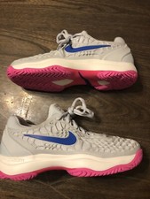Nike Air Zoom Cage 3 HC Women Pure Platinum Tennis Shoes Sneaker 918199-003 SZ 5