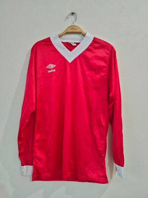 Umbro Vintage Template Shirt 80s Red Color Full Sleeves FREE