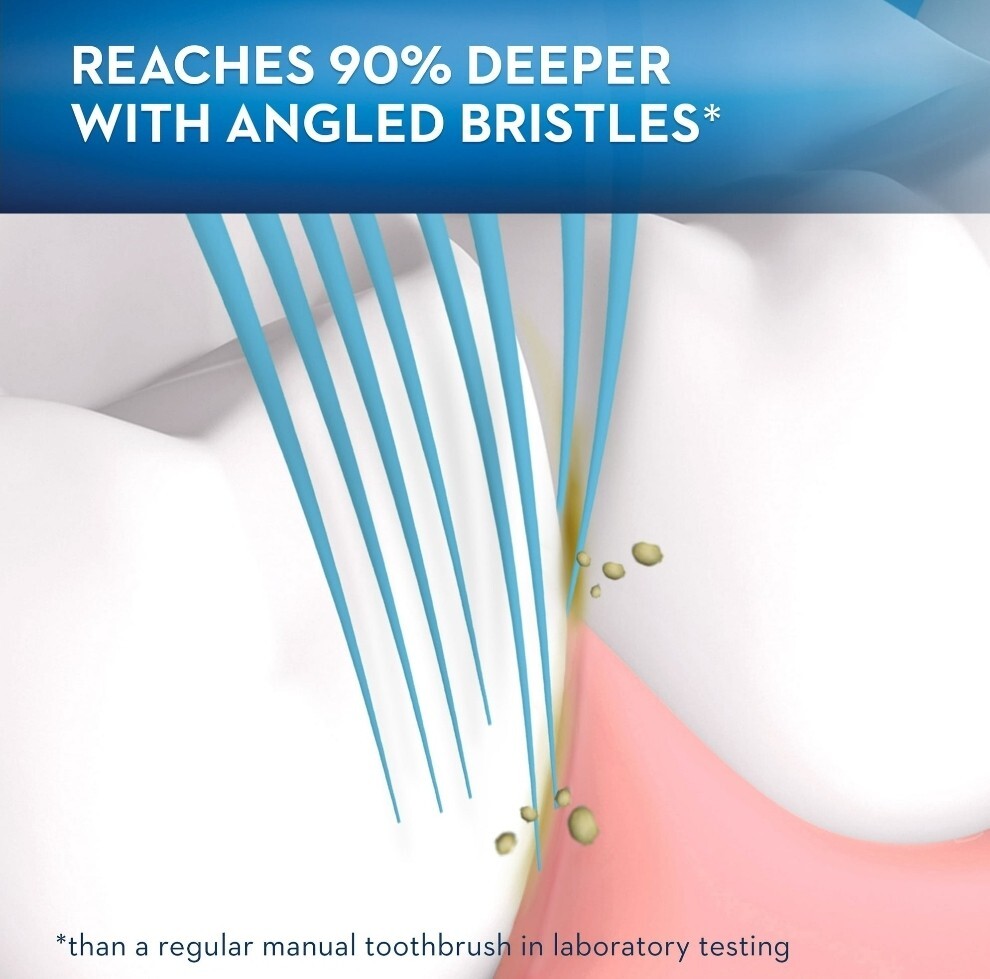 12 Pack OralB CrossAction Deep Reach Manual Toothbrush, Soft (Colors