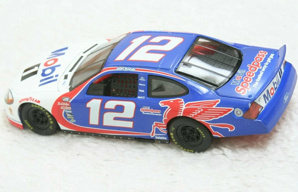Mattel Nascar Die Cast Toy Race Car 1/24 1999 #12 Mobil 1 Jeremy Mayfield 1775 - Image 3 of 4