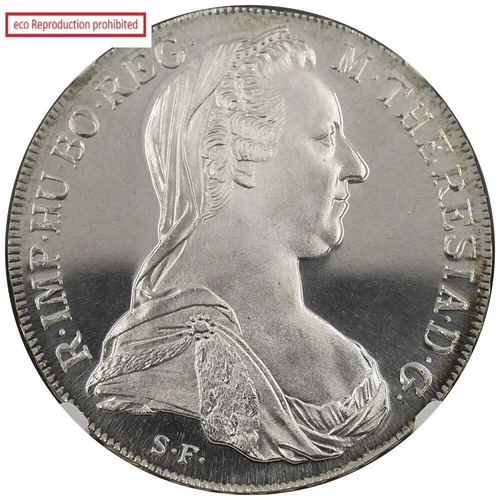 Austria 1780-DATED Thaler Silver Coin NGC PF69UC Maria Theresa