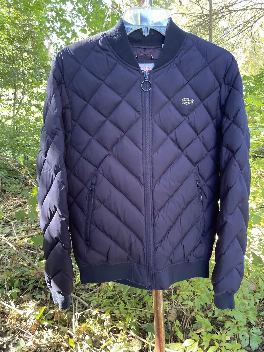 udsultet værdighed Tillid Lacoste Live Blue down quilted jacket 48 | eBay