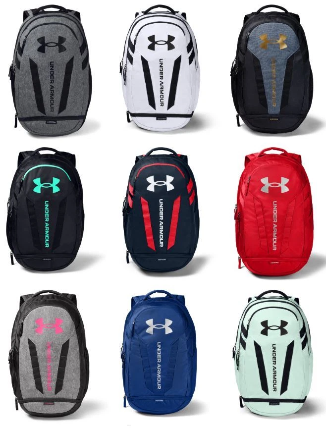 NEW UA Hustle 5.0 Storm Backpack - Gym Travel Bag, School Laptop Book Bag 35L