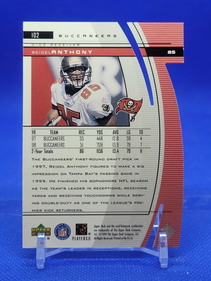 1999 Upper Deck Black Diamond Diamond Cut Reidel Anthony #102 - Image 2 of 2