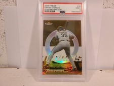 2005 TOPPS FINEST FRANK THOMAS GOLD REFRACTOR #/49 PSA 9 POP 2 WHITE SOX RARE SP