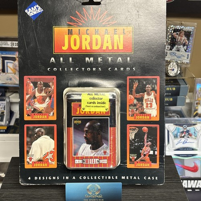 #ad SEALED MICHAEL JORDAN ALL METAL COLLECTORS CARDS 1996 SAMS CLUB $30.00