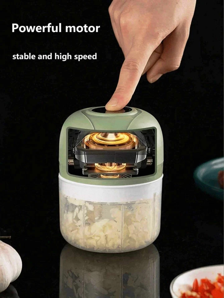 Product photo 6 of 8 — USB Rechargeable Electric Garlic Chopper Mini Food Processor Onion Vegetable