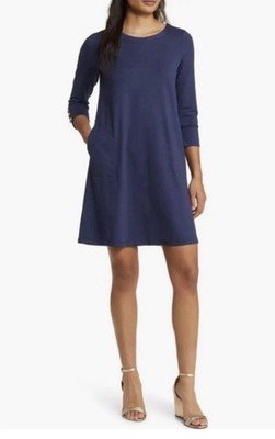 NWT Lilly Pulitzer Solia Downtime Jersey UPF 50 Dress Navy Sz XL ($178)
