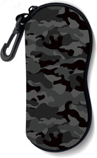 Sunglasses Soft Case, Ultra Light Portable Neoprene Zipper Glasses Case for Men