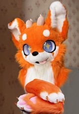 Fursuit Long Fur Husky Fox Mascot Head Party Halloween Fur Cosplay-Promotion
