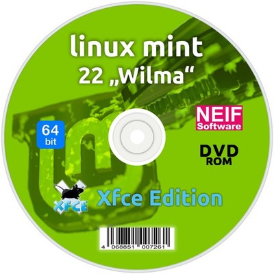 Linux Mint 22 ''Wilma''  Xfce Edition Deutsch auf DVD oder USB-Stick NEU August 24