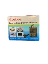 Simran Deluxe Step Down Europe to US Voltage Converter PLUG Model SMF-200 200W