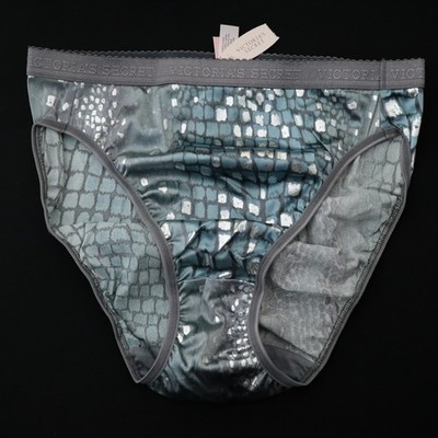 NEW Victoria's Secret VTG Second Skin Satin Signature Brief Panty LARGE