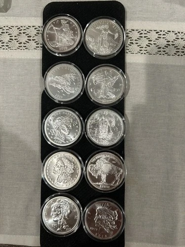 Zombucks Currency of the Apocalypse 20 pc set 1 oz .999 Silver and Copper