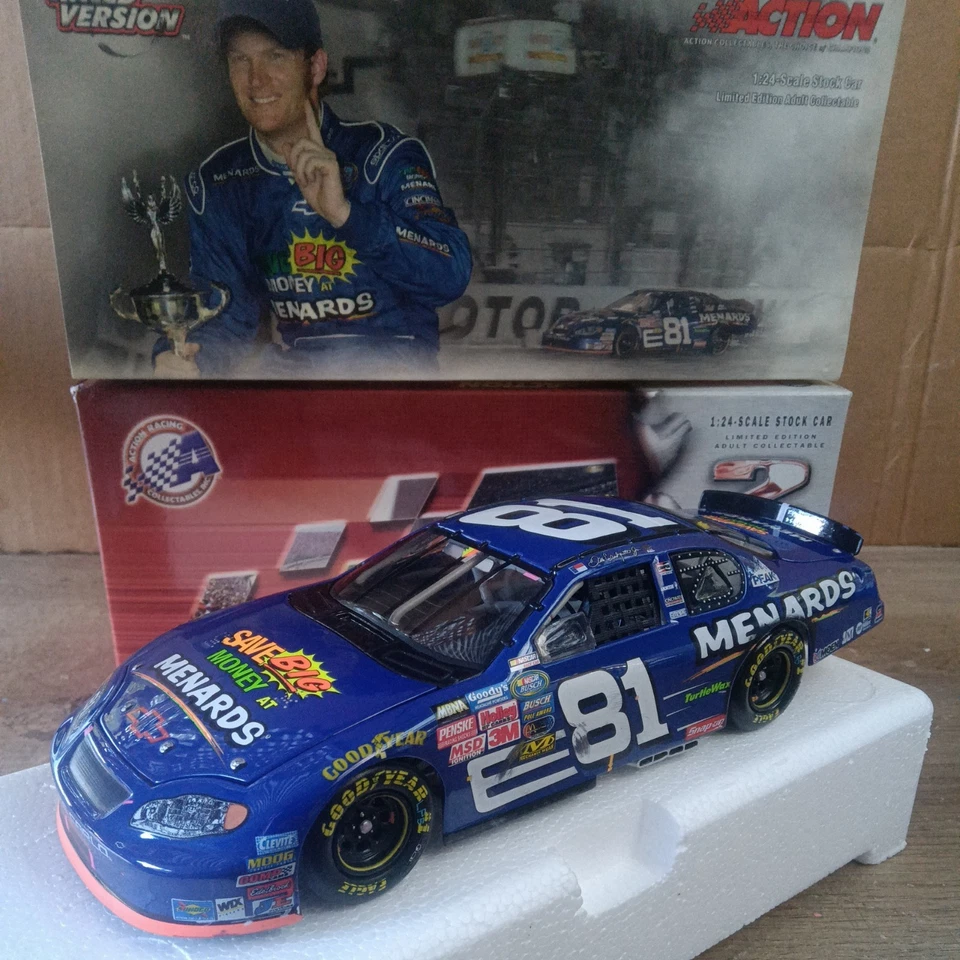 Dale Earnhardt Jr 2004 Food City 250 Bristol versión ganadora carrera Menards #81 1/24 Foto 3 de 4
