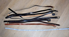 Lot of Vintage Leather  Animal Skin Women's Belts, Black  Brown Multiple Style