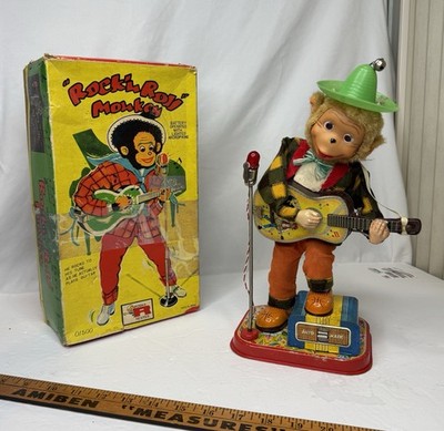 Vintage Rock N Roll Monkey Made In Japan Alps With Original Box