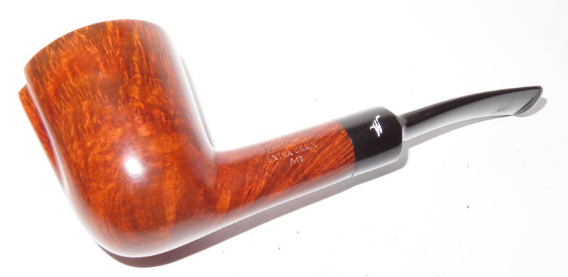 WILLMER UNSMOKED  "EXTRA GRAIN" STAMPED THICK BELL DUBLIN SHAPED PIPE - PIPESTUD