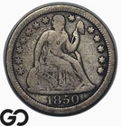 1850 Seated Liberty Dime