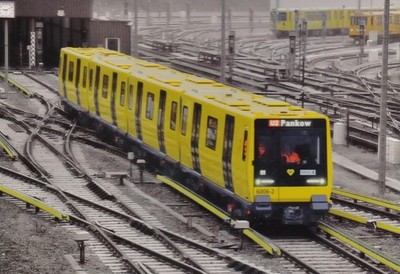 New Postcard with U-Bahn Berlin Line 2 to Pankow in January 2024, Blank