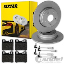 TEXTAR BREMSSCHEIBEN 278mm + BEL&Auml;GE HINTEN f&uuml;r MERCEDES SL R129 + 190 Evo 2