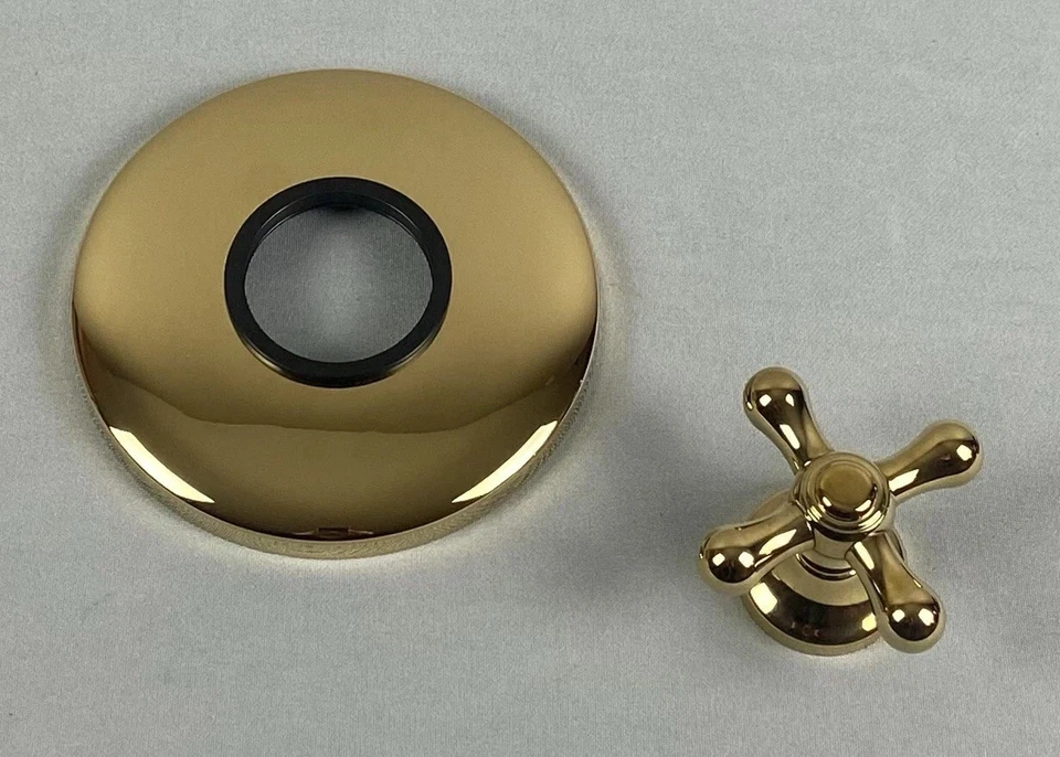 KB3002BX- Borde de válvula de control de volumen de una sola manija vintage de latón Kingston Foto 3 de 4