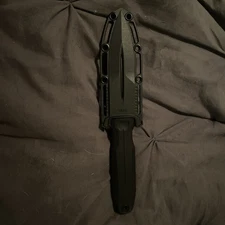 SOG Pentagon FX Fixed-Blade Knife 4.77" CPM S35VN Steel Blade Black G10 Handle